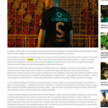Penalty lança camisa com inscrição em braile para apoiar a causa das pessoas com deficiência visual – News Total BR