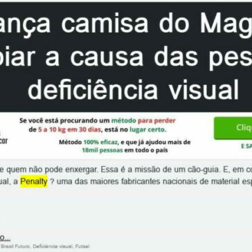 Penalty lança camisa do Magnus Futsal para apoiar a causa das pessoas com deficiência visual – EhTrend!