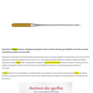 VOCÊ SABE COMO IDENTIFICAR UMA AGULHA ORIGINAL PARA GARANTIR A QUALIDADE DA COSTURA? – Costura Perfeita (On-line)