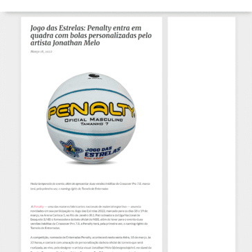 Jogo das Estrelas: Penalty entra em quadra com bolas personalizadas pelo artista Jonathan Melo – ABC Paulista