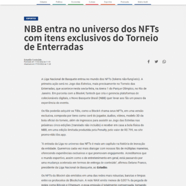 NBB entra no universo dos NFTs com itens exclusivos do Torneio de Enterradas – Diário da Região