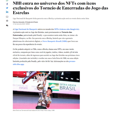 NBB entra no universo dos NFTs com itens exclusivos do Torneio de Enterradas do Jogo das Estrelas – O Estado de São Paulo