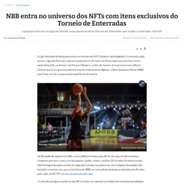 NBB entra no universo dos NFTs com itens exclusivos do Torneio de Enterradas – Jornal de Gramado