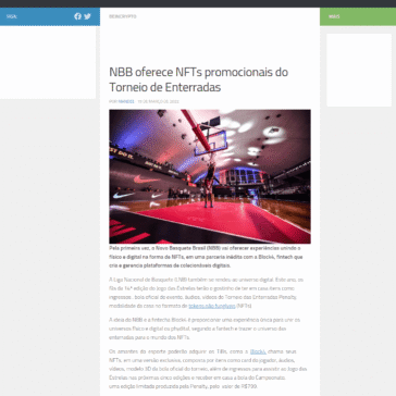 NBB oferece NFTs promocionais do Torneio de Enterradas – Mandee