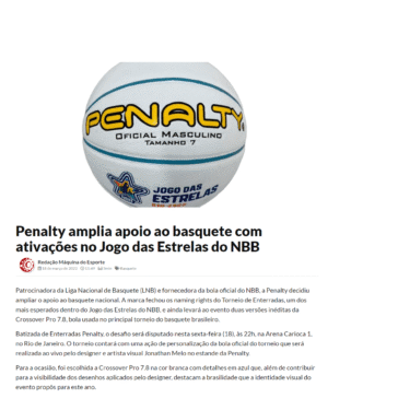 Penalty amplia apoio ao basquete com ativações no Jogo das Estrelas do NBB – Máquina do Esporte