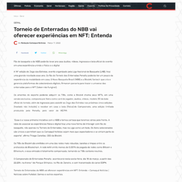Torneio de Enterradas do NBB vai oferecer experiências em NFT; Entenda – Notícias Camaquã