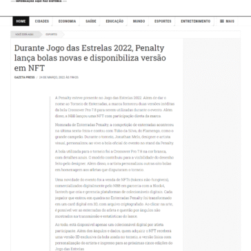 Durante Jogo das Estrelas 2022, Penalty lança bolas novas e disponibiliza versão em NFT – O Fluminense