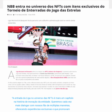 NBB entra no universo dos NFTs com itens exclusivos do Torneio de Enterradas do Jogo das Estrelas – Primeira Opção News
