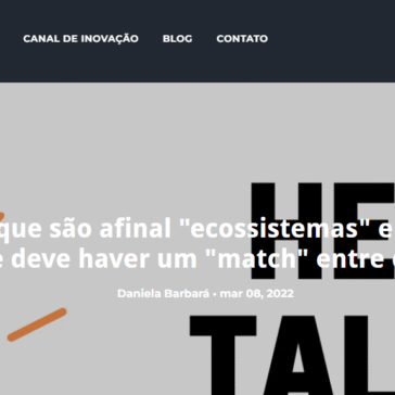O que são afinal “ecossistemas”​ e por que deve haver um “match”​ entre eles?