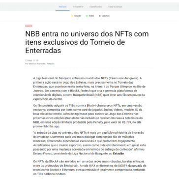 NBB entra no universo dos NFTs com itens exclusivos do Torneio de Enterradas – Tribuna de Petrópolis