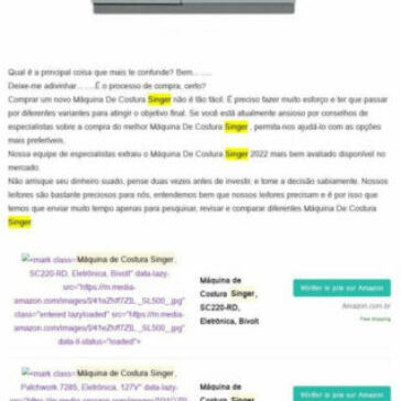 30 Máquina De Costura Singer mais qualificados 2022 | Giro na TV