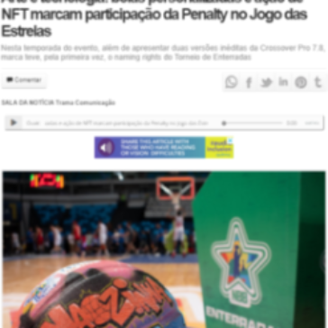 Arte e tecnologia: bolas personalizadas e ação de NFT marcam participação da Penalty no Jogo das Estrelas – Gazeta da Semana