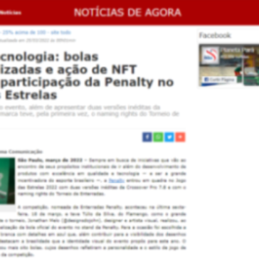 Arte e tecnologia: bolas personalizadas e ação de NFT marcam participação da Penalty no Jogo das Estrelas – Planeta Pará