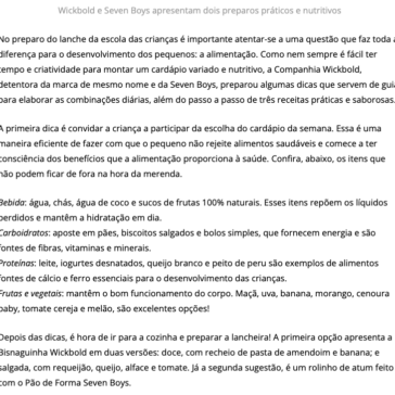 Lancheira equilibrada e saborosa