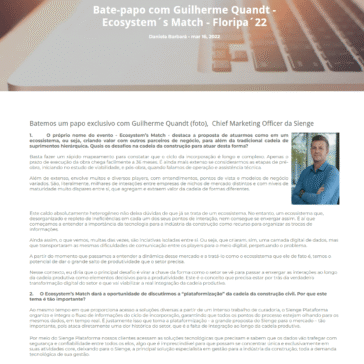 Bate-papo com Guilherme Quandt – Ecosystem´s Match – Floripa´22