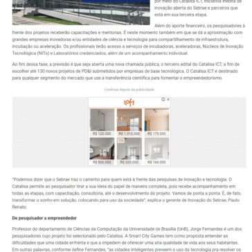 Sebrae investe R$ 37 milhões em planos de inovação de pesquisas científicas brasileiras