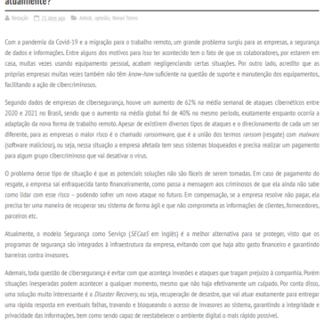 Cibersegurança: por que esse é o assunto mais importante da área de tecnologia atualmente? – Jornalwebdigital