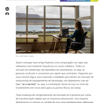 Everything as a service: esse é o futuro que já chegou – Terra