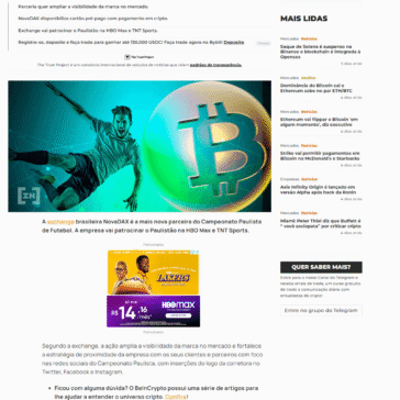 NovaDAX vai patrocinar Campeonato Paulista de Futebol