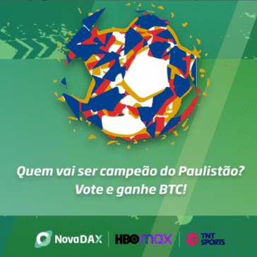 NovaDAX comera finais do Paulistão com promoção de BTC