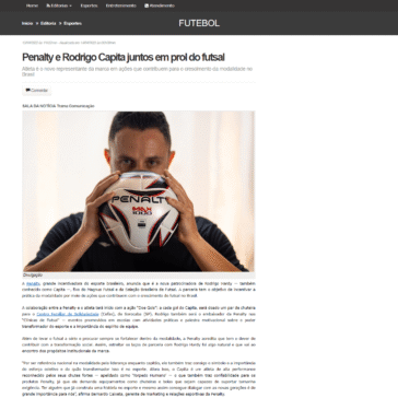 Penalty e Rodrigo Capita juntos em prol do futsal – Corumbaíba Notícias