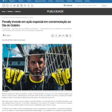 Penalty investe em ação especial em comemoração ao Dia do Goleiro – Gazeta da Semana