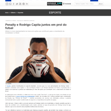 Penalty e Rodrigo Capita juntos em prol do futsal – JBN Bahia Notícias