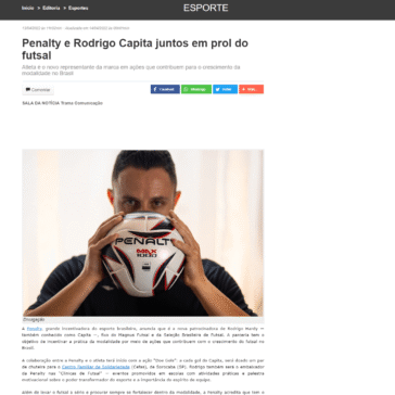Penalty e Rodrigo Capita juntos em prol do futsal – Marcos Imprensa
