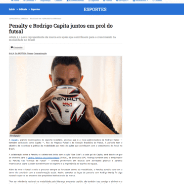 Penalty e Rodrigo Capita juntos em prol do futsal – Notícias do ES
