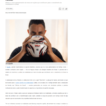 Penalty e Rodrigo Capita juntos em prol do futsal – Rio Preto News