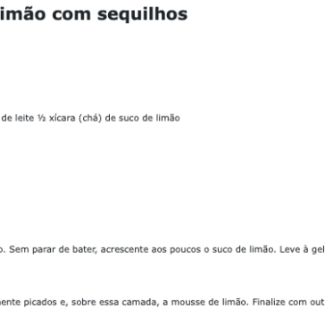 Receita de Taça pavê de mousse de limão com sequilhos