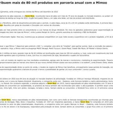 Wickbold e Seven Boys distribuem mais de 80 mil produtos em parceria anual com a Mimoo