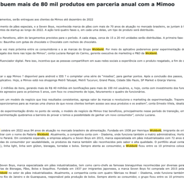 Wickbold e Seven Boys distribuem mais de 80 mil produtos em parceria anual com a Mimoo