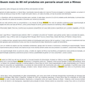 Wickbold e Seven Boys distribuem mais de 80 mil produtos em parceria anual com a Mimoo