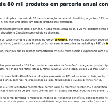 Wickbold e Seven Boys distribuem mais de 80 mil produtos em parceria anual com a Mimoo
