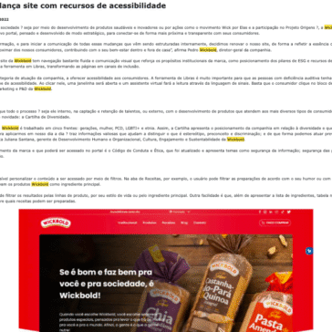 Inclusão: Wickbold lança site com recursos de acessibilidade