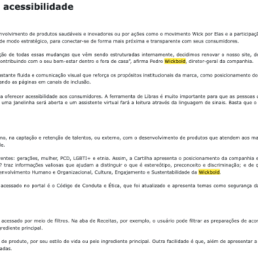 Wickbold lança site com recursos de acessibilidade