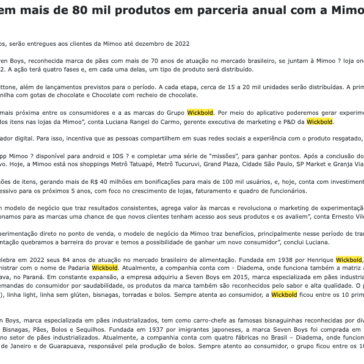 Wickbold e Seven Boys distribuem mais de 80 mil produtos em parceria anual com a Mimoo