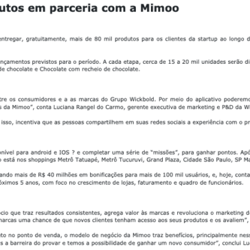 Wickbold e Seven Boys distribuem produtos em parceria com a Mimoo