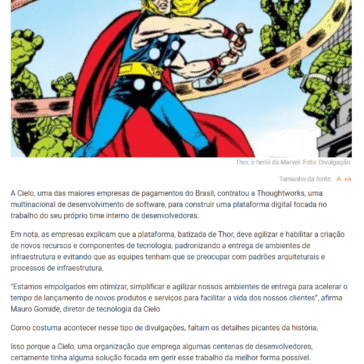 Thoughtworks: plataforma para devs da Cielo