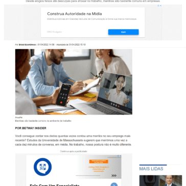 Pesquisa mostra as mentiras mais contadas no ambiente de trabalho – Economia IG