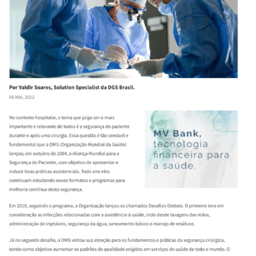 Como a tecnologia da informação pode auxiliar na segurança do paciente durante uma cirurgia? – Saúde Business