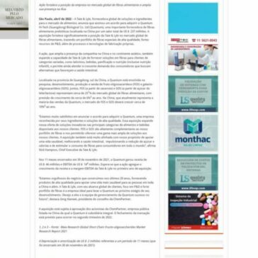 Tate & Lyle adquire empresa de fibras alimentares por US$ 237 milhões – 2A + Alimentos