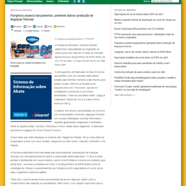 Pamplona anuncia lançamentos, pretende dobrar produção de linguiças frescais – CarneTec Brasil