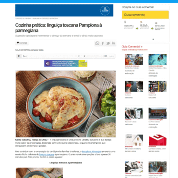 Cozinha prática: linguiça toscana Pamplona à parmegiana – Portal AB Noticia News