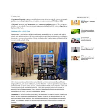 Pamplona Alimentos mostra lançamentos na APAS 2022 – Promoview Online