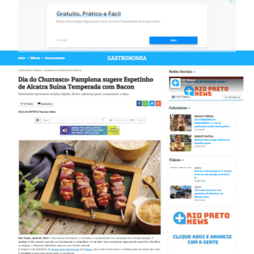 Dia do Churrasco: Pamplona sugere Espetinho de Alcatra Suína Temperada com Bacon – Rio Preto News