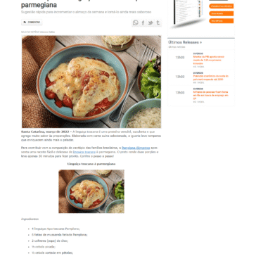 Cozinha prática: linguiça toscana Pamplona à parmegiana – Sala da Notícia