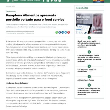 Pamplona Alimentos apresenta portfólio voltado para o food service em feira de alimentos e bebidas – Suinocultura Industrial