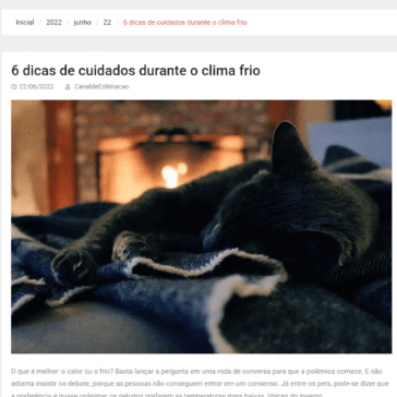 6 dicas de cuidados durante o clima frio – Canal de Estimação